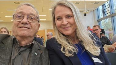 v.l.n.r. Michael Schenk und Silvia Hapke-Lenz MdL